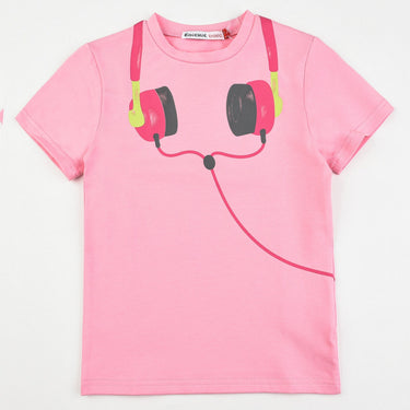 S.S Headphone Print Tshirt - Kidichic